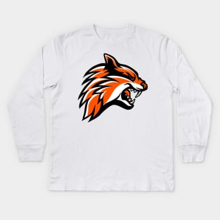 Tiger head Kids Long Sleeve T-Shirt